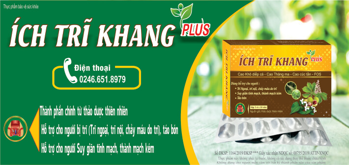 Thông tin sản phẩm ích trĩ khang plus